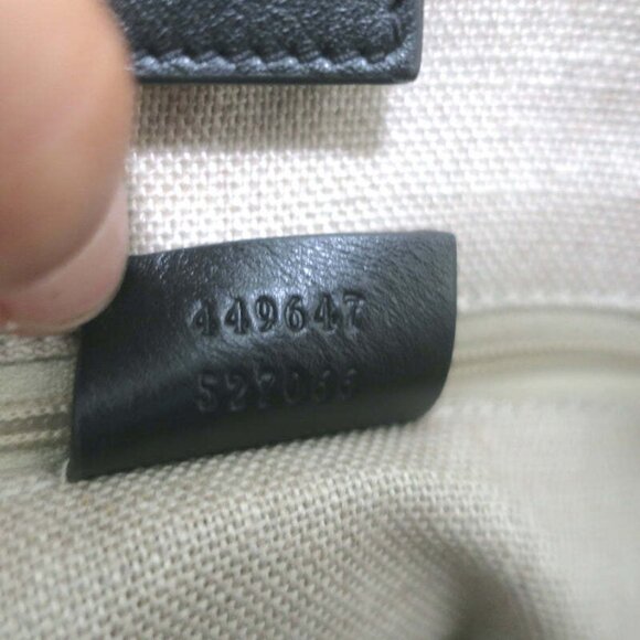 Gucci Outlet Microguccissima Joy Tote Black Leather Large Shoulder Bag - Picture 13 of 13